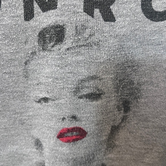 Gray Marilyn Monroe Graphic Sweatshirt 314 - Picture 3 of 7